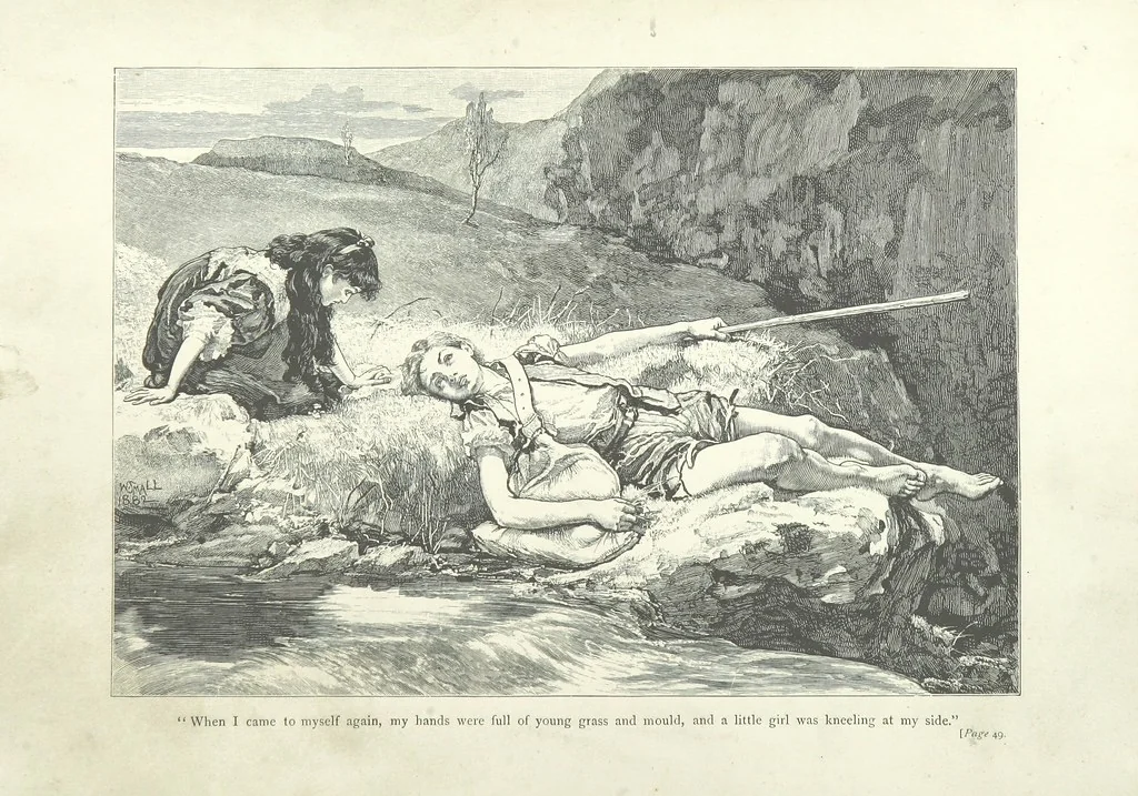 An illustration from Lorna Doone: a romance of Exmoor, 1883, leaf 78