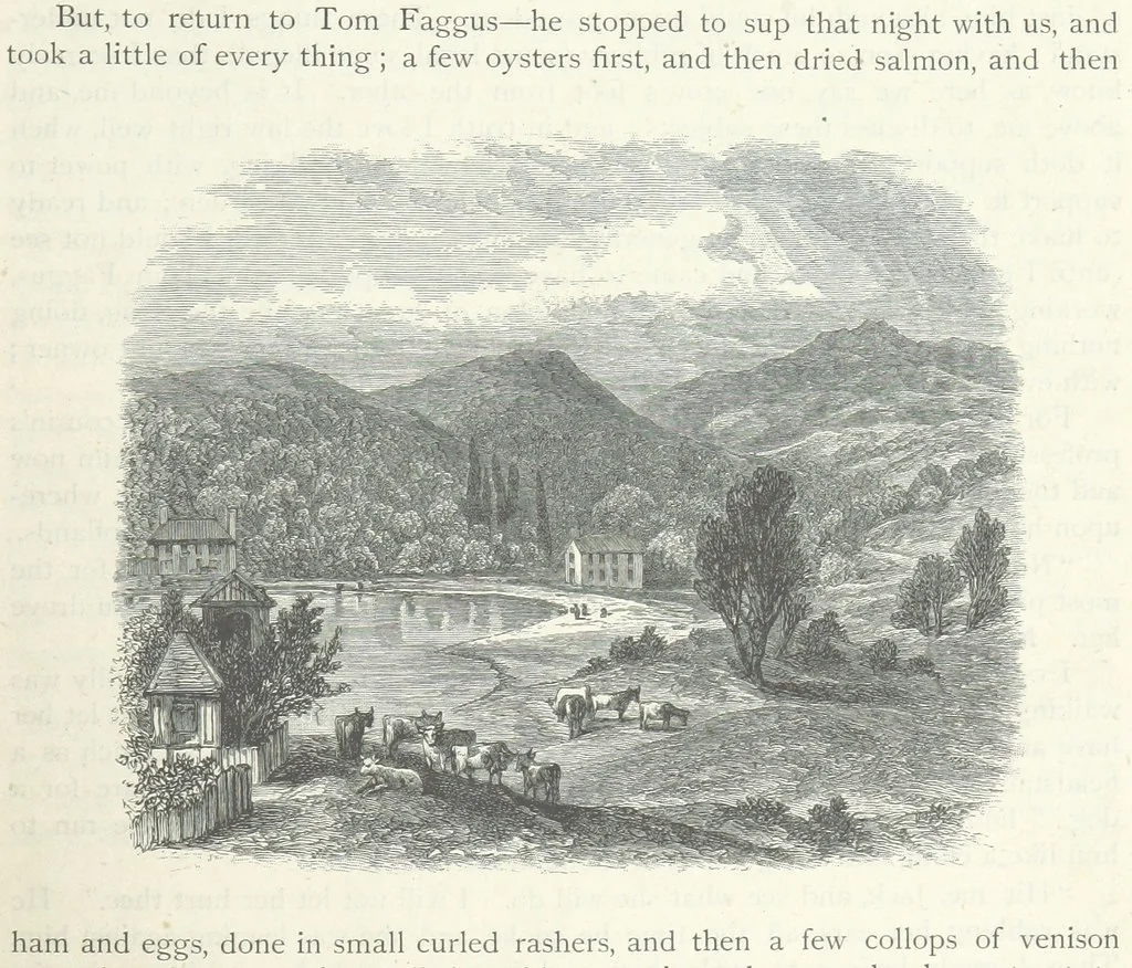 An illustration from Lorna Doone: a romance of Exmoor, 1883, leaf 99