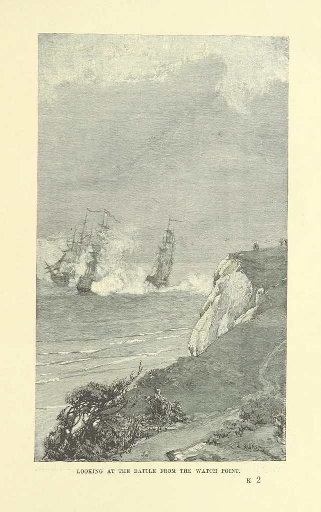 An illustration from Springhaven. A tale of the Great War ... Third edition, 1888, leaf 141