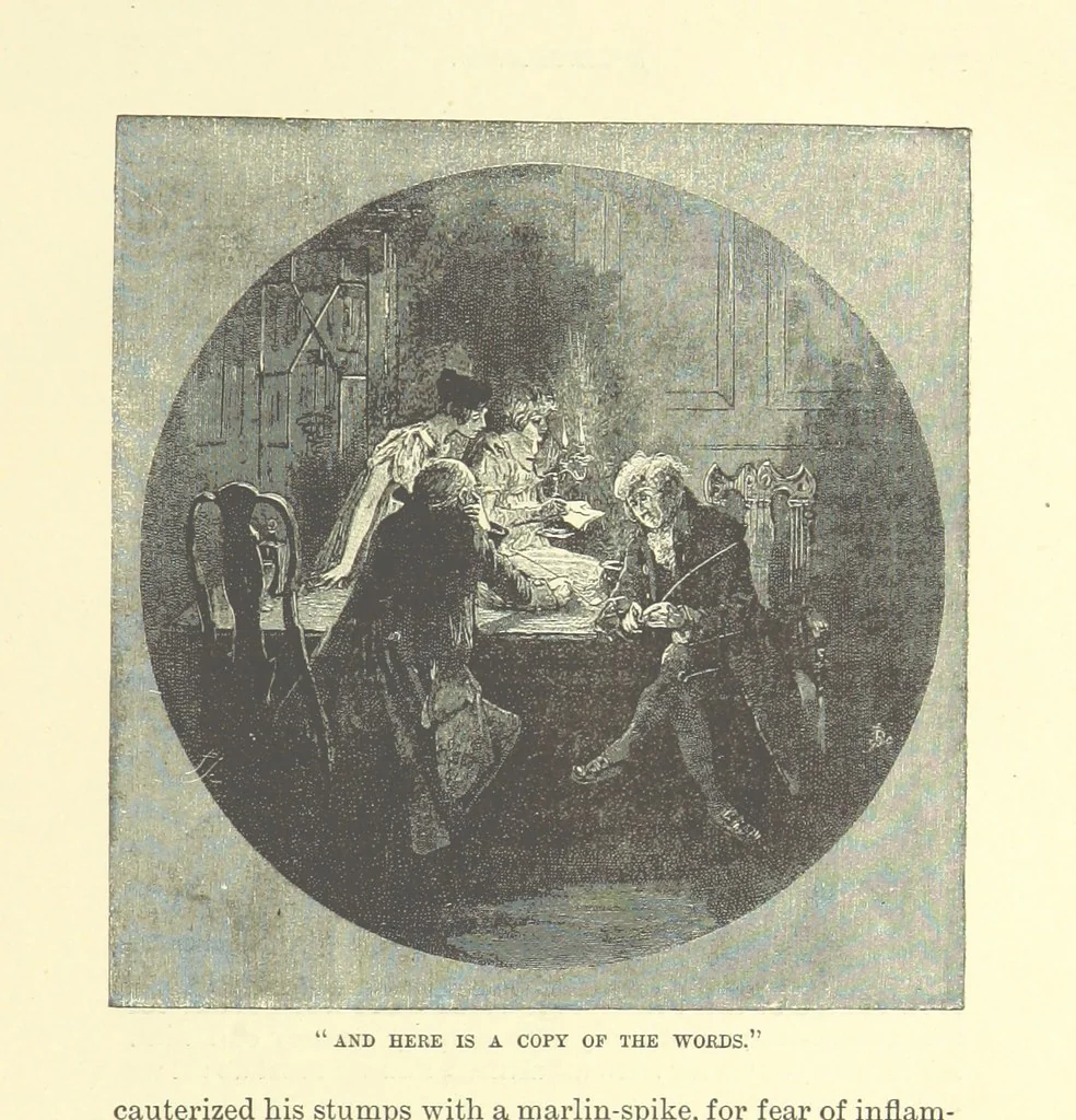 An illustration from Springhaven. A tale of the Great War ... Third edition, 1888, leaf 155