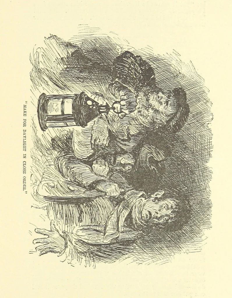 An illustration from Springhaven. A tale of the Great War ... Third edition, 1888, leaf 345