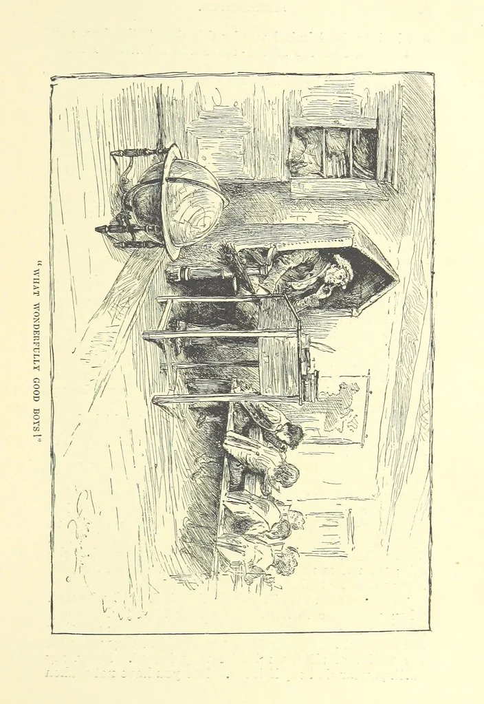 An illustration from Springhaven. A tale of the Great War ... Third edition, 1888, leaf 49
