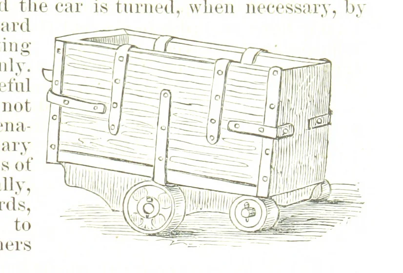 An illustration from Notices of Mining Machinery and various mechanical appliances in use chiefly in the Pacific States and Territories, for mining, raising, and working ores, etc, 1871, leaf 103