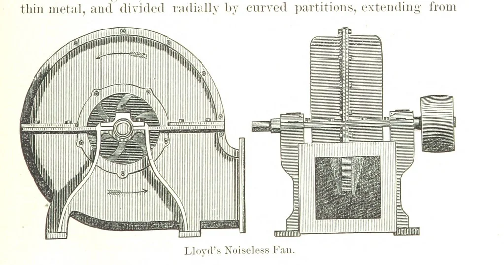 An illustration from Notices of Mining Machinery and various mechanical appliances in use chiefly in the Pacific States and Territories, for mining, raising, and working ores, etc, 1871, leaf 175
