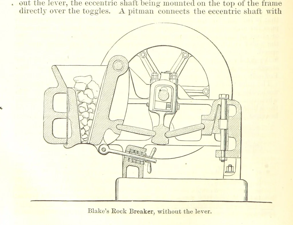 An illustration from Notices of Mining Machinery and various mechanical appliances in use chiefly in the Pacific States and Territories, for mining, raising, and working ores, etc, 1871, leaf 198