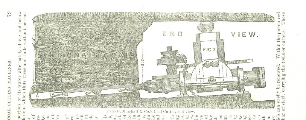 An illustration from Notices of Mining Machinery and various mechanical appliances in use chiefly in the Pacific States and Territories, for mining, raising, and working ores, etc, 1871, leaf 93
