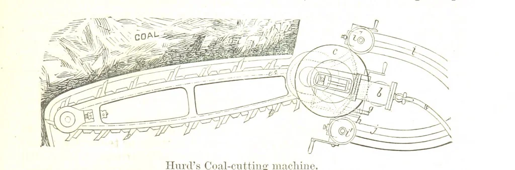 An illustration from Notices of Mining Machinery and various mechanical appliances in use chiefly in the Pacific States and Territories, for mining, raising, and working ores, etc, 1871, leaf 97