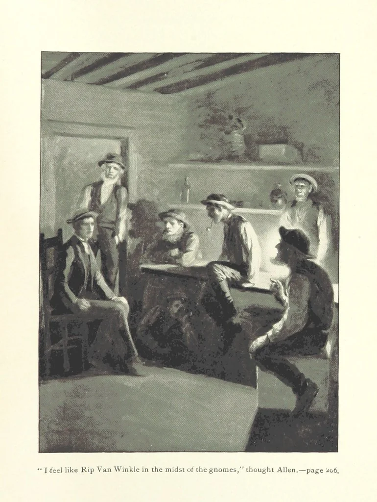 An illustration from Taking a Stand, etc, 1896, leaf 221
