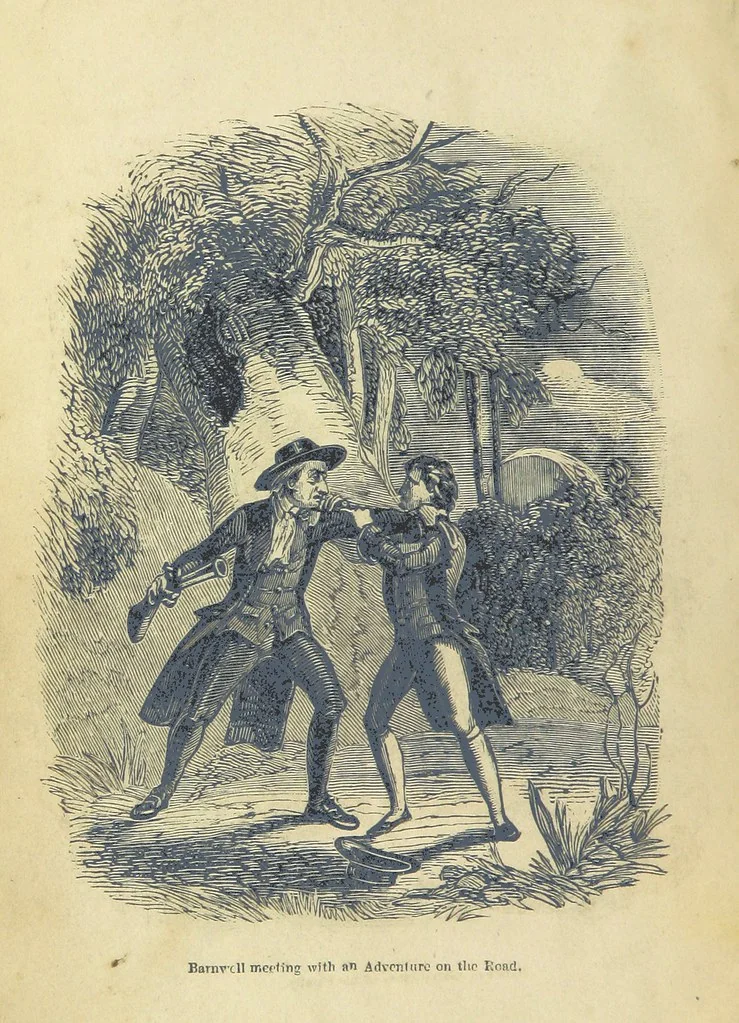 An illustration from The Life of George Barnwell; or, the London apprentice of the last century. [A novel. With illustrations, 1841, leaf 10