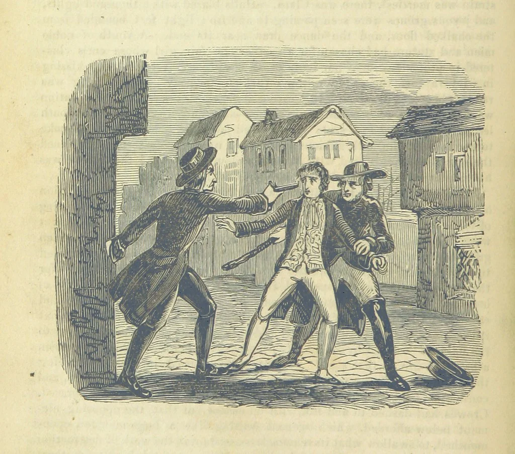 An illustration from The Life of George Barnwell; or, the London apprentice of the last century. [A novel. With illustrations, 1841, leaf 36