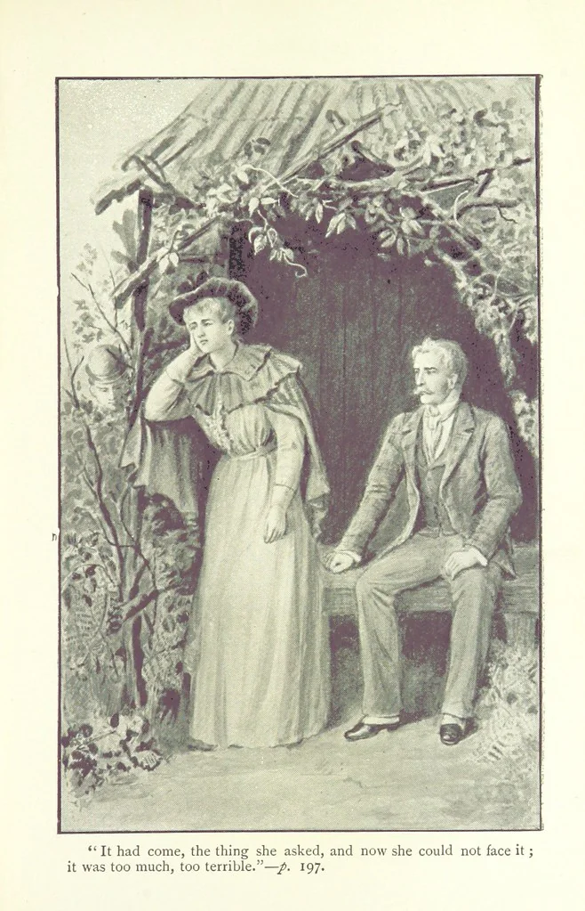 An illustration from A Charge to Keep, 1896, leaf 209