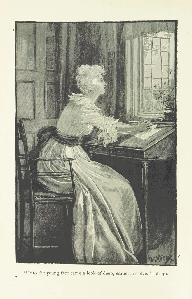 An illustration from A Charge to Keep, 1896, leaf 8