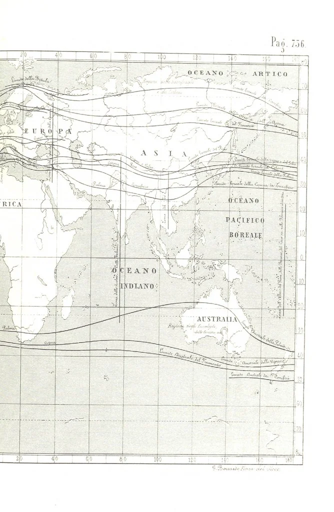An illustration from Fisica del globo. Spazi, climi e meteore. Corso completo di geografia fisica e di meteorologia, etc, 1868, leaf 785