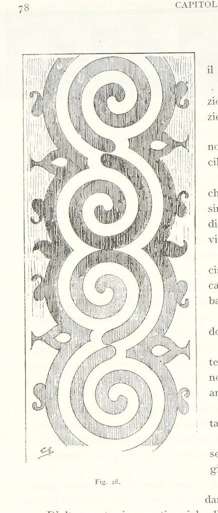 An illustration from Viaggi d'un artista nell'America Meridionale. I Caduvei, Mbayá o Guaycurú. Con prefazione ed uno studio storico ed etnografico del Dott. G. A. Colini. 112 figure, etc, 1895, leaf 108