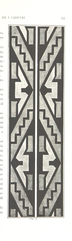 An illustration from Viaggi d'un artista nell'America Meridionale. I Caduvei, Mbayá o Guaycurú. Con prefazione ed uno studio storico ed etnografico del Dott. G. A. Colini. 112 figure, etc, 1895, leaf 123
