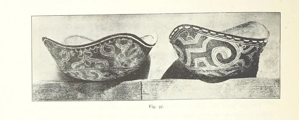 An illustration from Viaggi d'un artista nell'America Meridionale. I Caduvei, Mbayá o Guaycurú. Con prefazione ed uno studio storico ed etnografico del Dott. G. A. Colini. 112 figure, etc, 1895, leaf 240