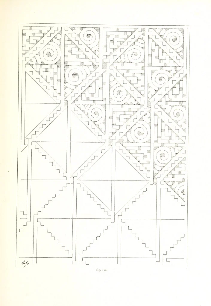 An illustration from Viaggi d'un artista nell'America Meridionale. I Caduvei, Mbayá o Guaycurú. Con prefazione ed uno studio storico ed etnografico del Dott. G. A. Colini. 112 figure, etc, 1895, leaf 279