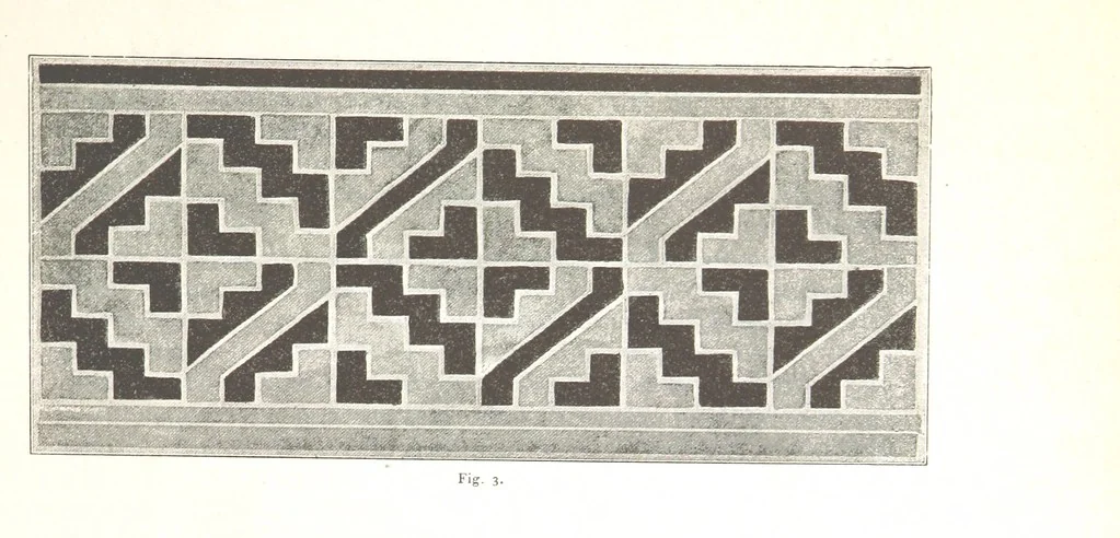 An illustration from Viaggi d'un artista nell'America Meridionale. I Caduvei, Mbayá o Guaycurú. Con prefazione ed uno studio storico ed etnografico del Dott. G. A. Colini. 112 figure, etc, 1895, leaf 39