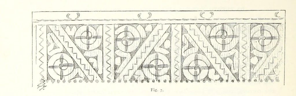 An illustration from Viaggi d'un artista nell'America Meridionale. I Caduvei, Mbayá o Guaycurú. Con prefazione ed uno studio storico ed etnografico del Dott. G. A. Colini. 112 figure, etc, 1895, leaf 56