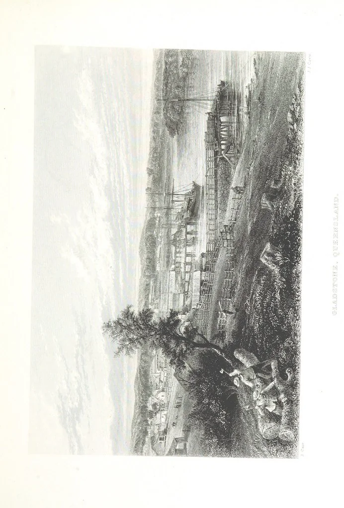 An illustration from Australia ... Illustrated with drawings by Skinner Prout, N. Chevalier, etc. [With maps, 1873, leaf 403
