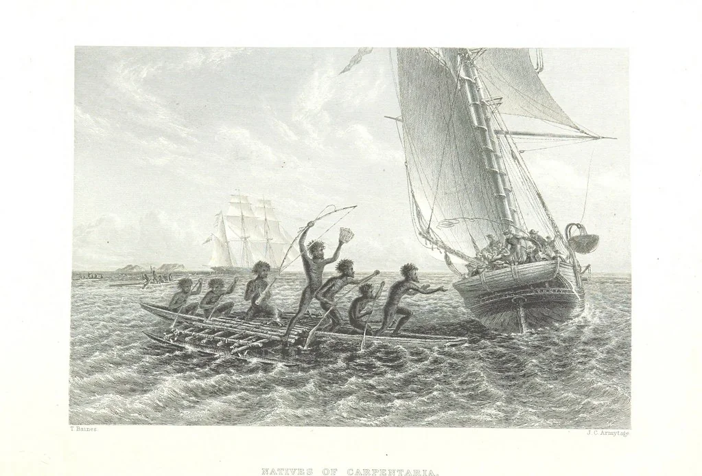 An illustration from Australia ... Illustrated with drawings by Skinner Prout, N. Chevalier, etc. [With maps, 1873, leaf 420