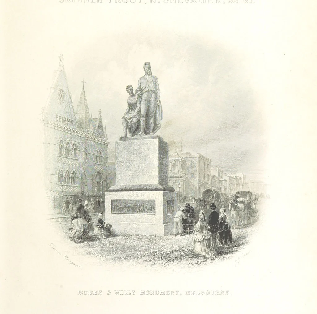 An illustration from Australia ... Illustrated with drawings by Skinner Prout, N. Chevalier, etc. [With maps, 1873, leaf 9