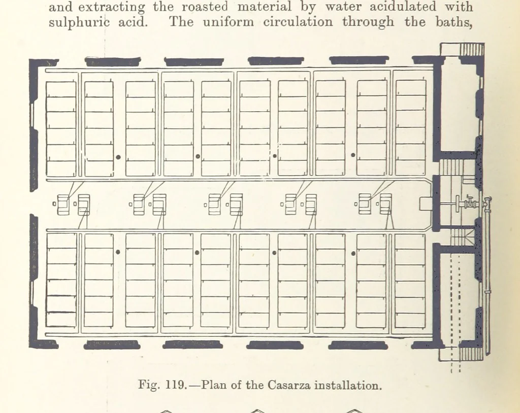 An illustration from Electric Smelting and Refining ... Being the second edition of “Elektro-Metallurgie” ... Translated, with additions, by Walter G. M'Millan, etc, 1897, leaf 246