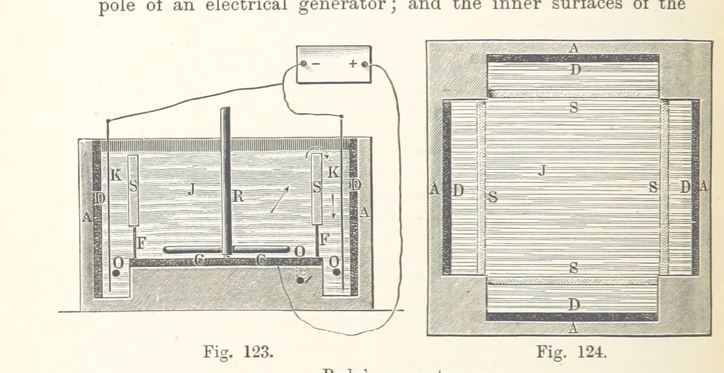 An illustration from Electric Smelting and Refining ... Being the second edition of “Elektro-Metallurgie” ... Translated, with additions, by Walter G. M'Millan, etc, 1897, leaf 254