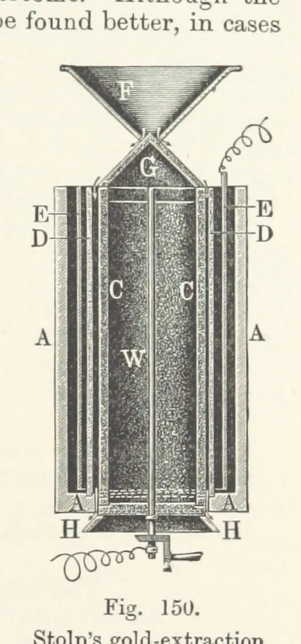 An illustration from Electric Smelting and Refining ... Being the second edition of “Elektro-Metallurgie” ... Translated, with additions, by Walter G. M'Millan, etc, 1897, leaf 303