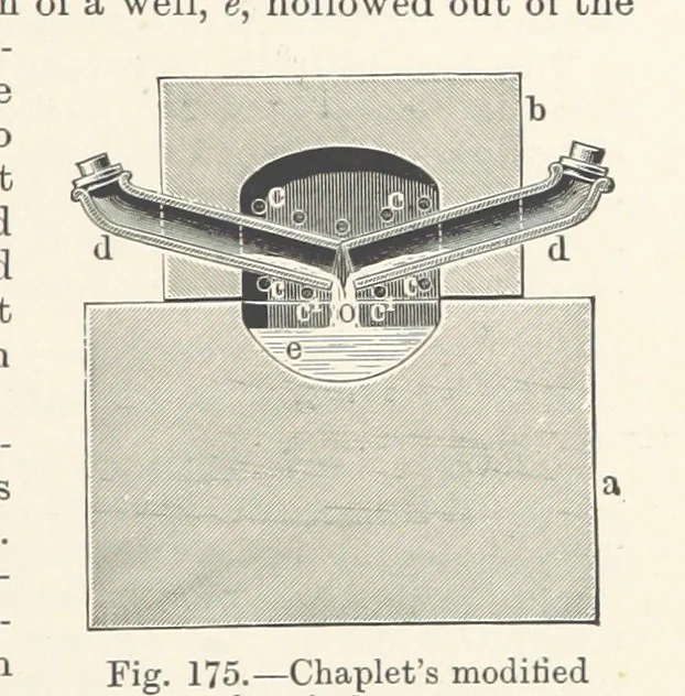 An illustration from Electric Smelting and Refining ... Being the second edition of “Elektro-Metallurgie” ... Translated, with additions, by Walter G. M'Millan, etc, 1897, leaf 393