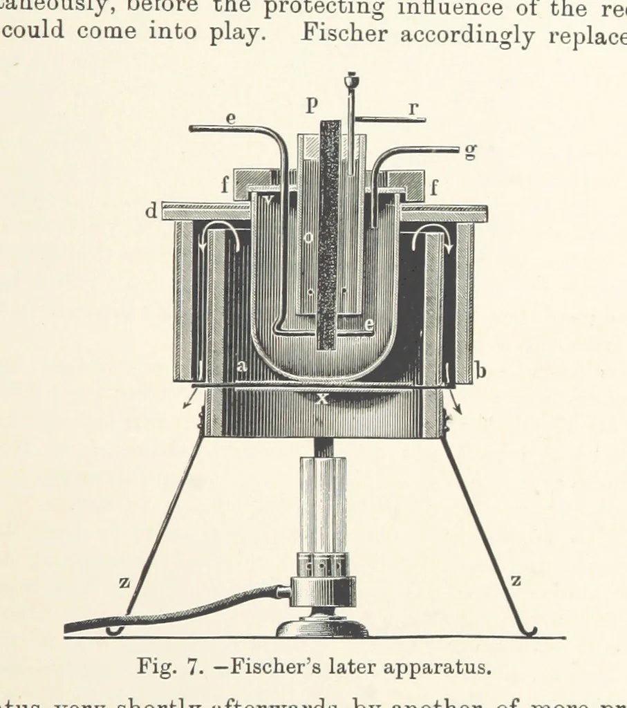 An illustration from Electric Smelting and Refining ... Being the second edition of “Elektro-Metallurgie” ... Translated, with additions, by Walter G. M'Millan, etc, 1897, leaf 45