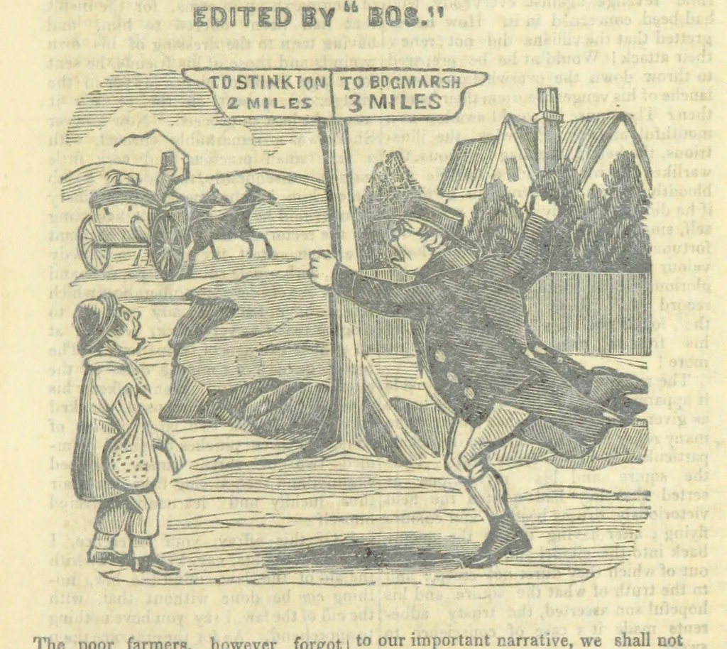 An illustration from The post-humorous notes of the Pickwickian Club. Edited by “Bos”. Illustrated with ... engravings, 1837, leaf 263