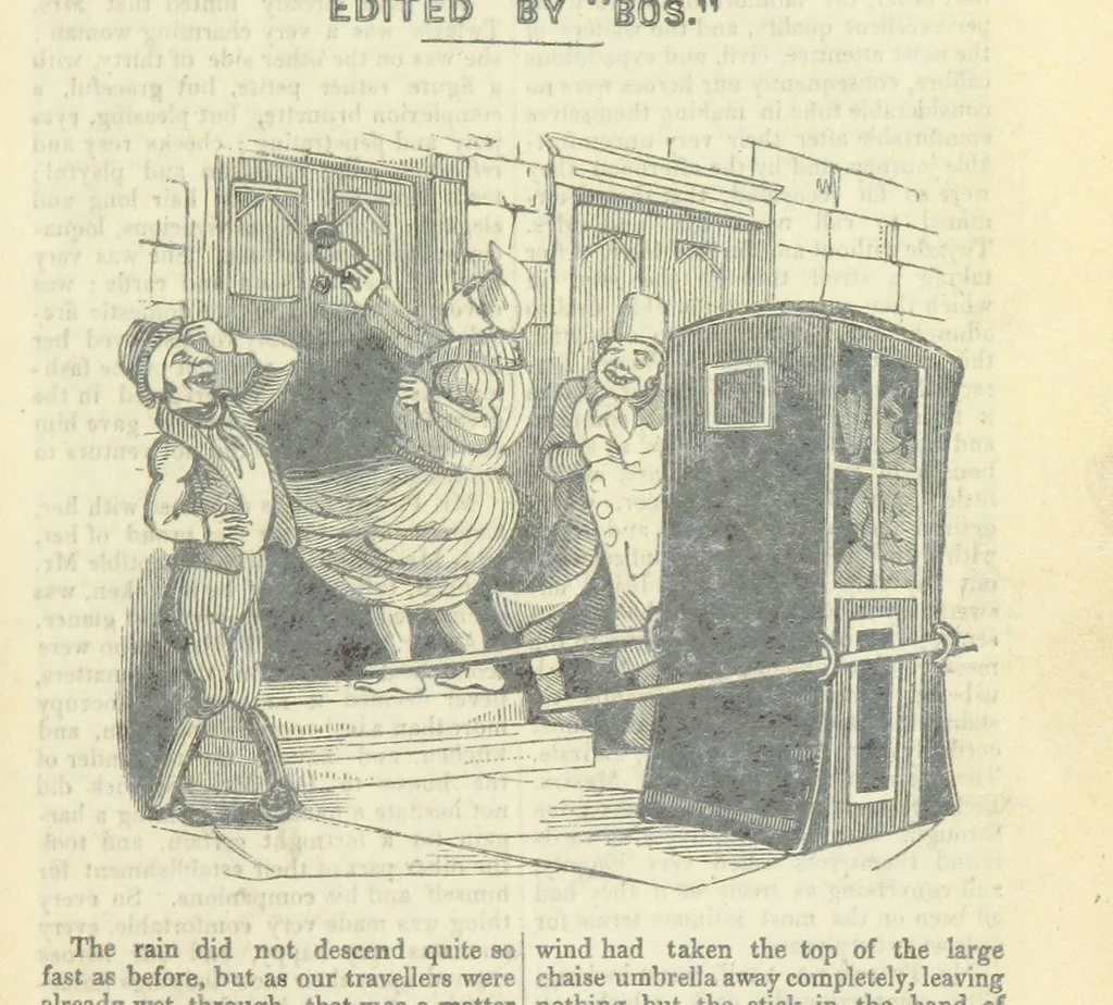 An illustration from The post-humorous notes of the Pickwickian Club. Edited by “Bos”. Illustrated with ... engravings, 1837, leaf 29