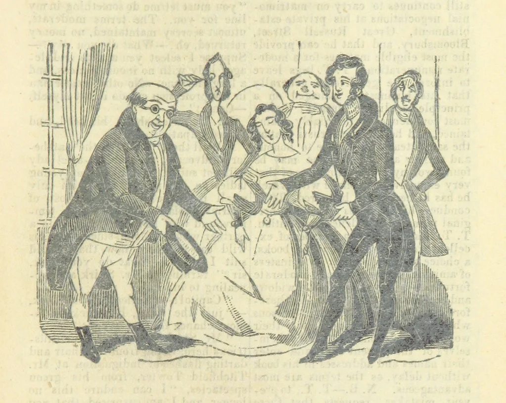 An illustration from The post-humorous notes of the Pickwickian Club. Edited by “Bos”. Illustrated with ... engravings, 1837, leaf 323