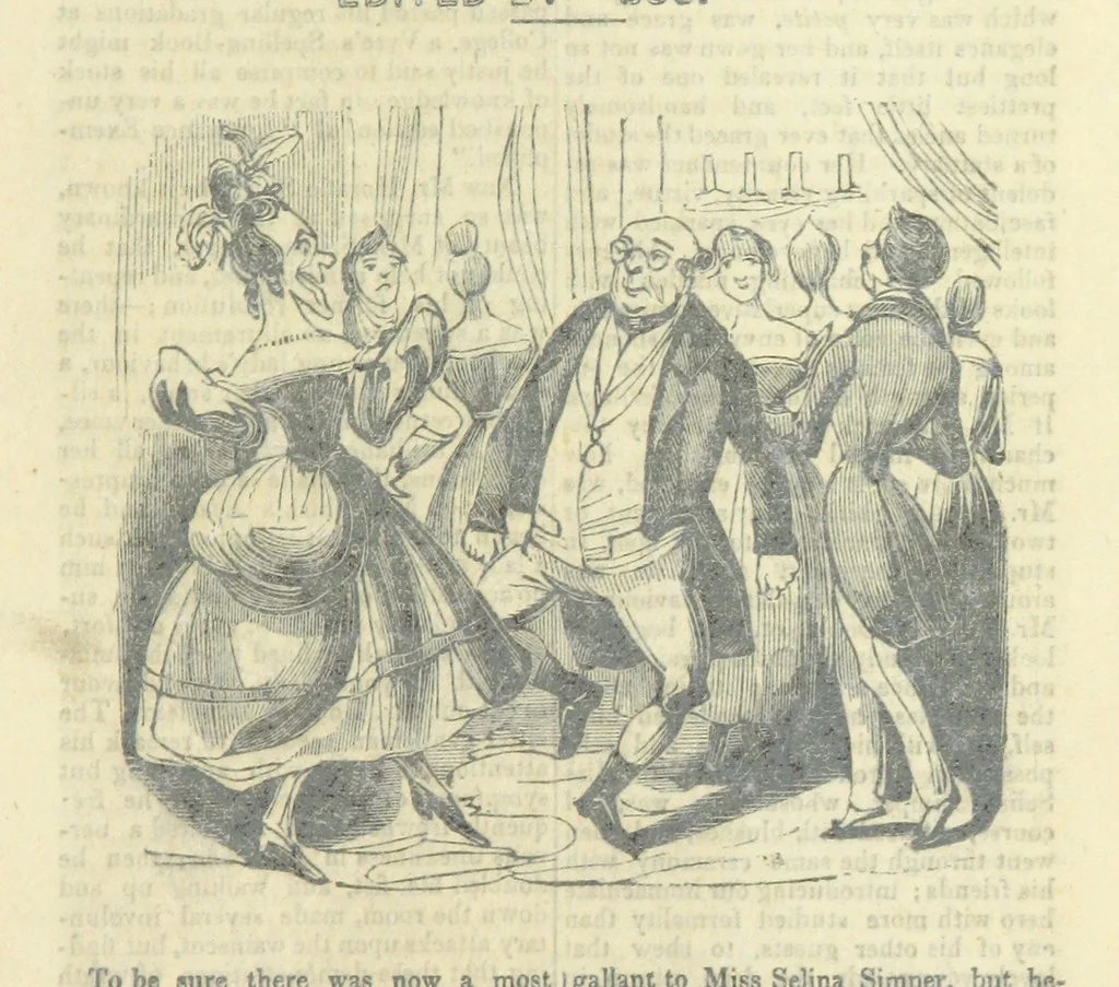 An illustration from The post-humorous notes of the Pickwickian Club. Edited by “Bos”. Illustrated with ... engravings, 1837, leaf 327