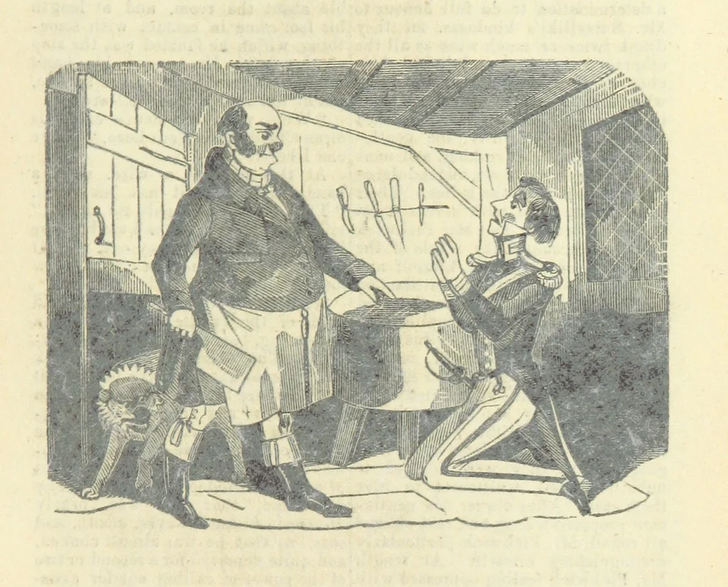 An illustration from The post-humorous notes of the Pickwickian Club. Edited by “Bos”. Illustrated with ... engravings, 1837, leaf 371