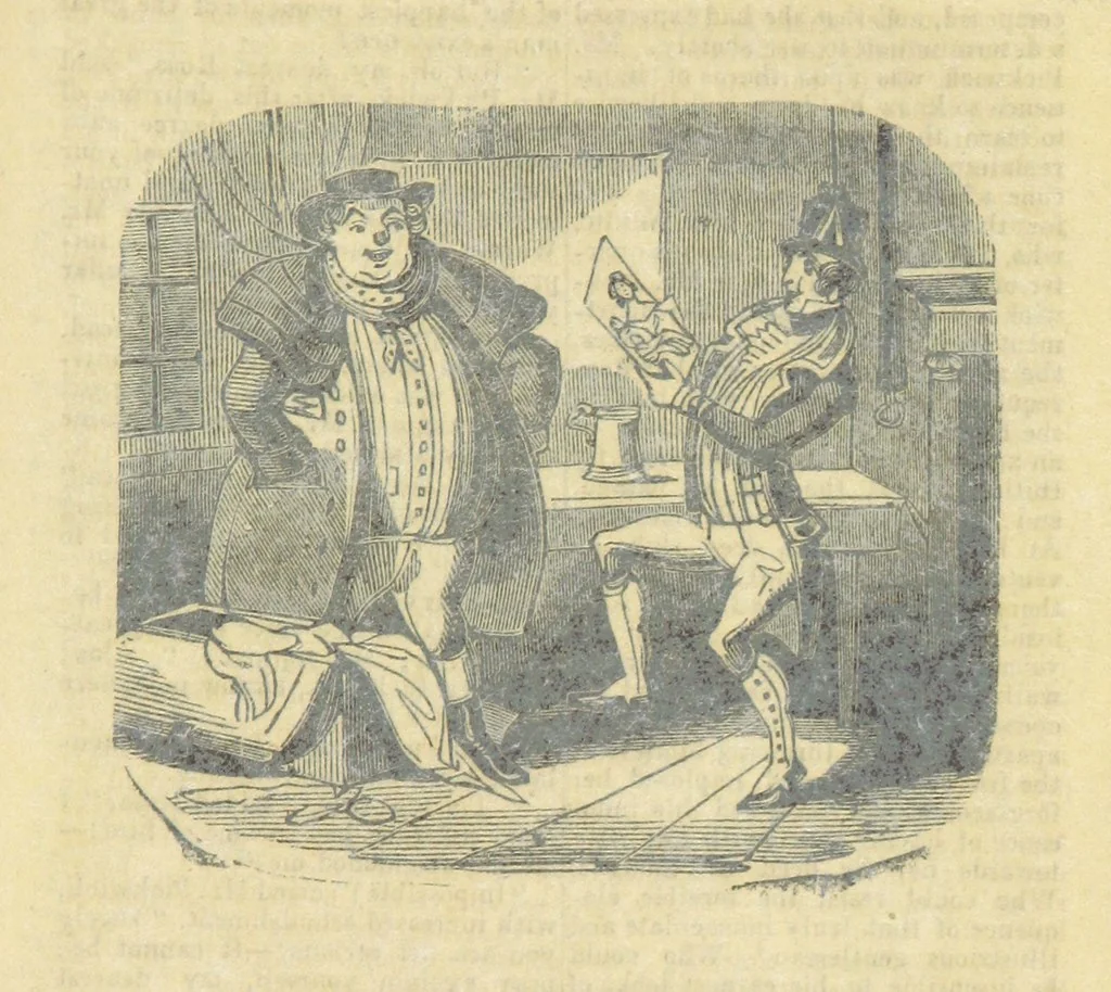 An illustration from The post-humorous notes of the Pickwickian Club. Edited by “Bos”. Illustrated with ... engravings, 1837, leaf 445