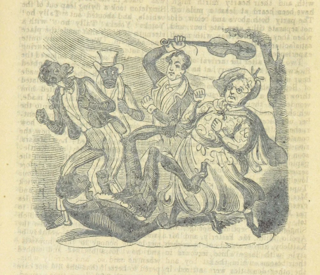 An illustration from The post-humorous notes of the Pickwickian Club. Edited by “Bos”. Illustrated with ... engravings, 1837, leaf 461