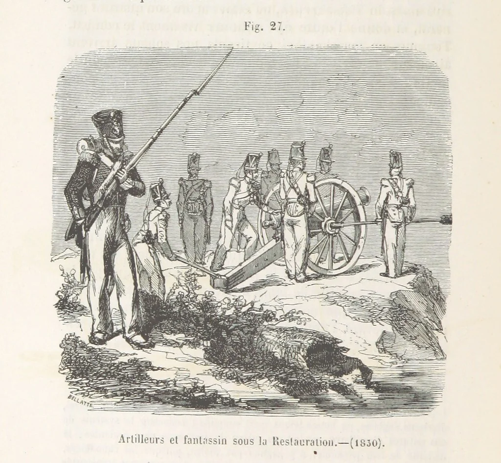An illustration from Bataille de terre et de mer jusques et y compris la bataille de l'Alma, etc, 1855, leaf 182