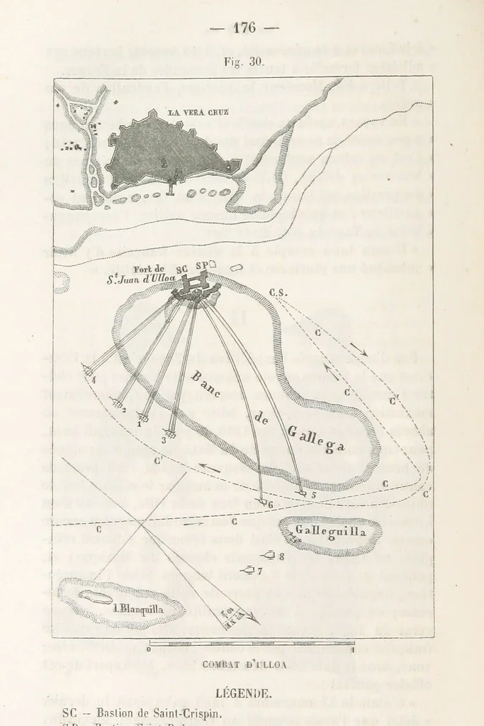 An illustration from Bataille de terre et de mer jusques et y compris la bataille de l'Alma, etc, 1855, leaf 192