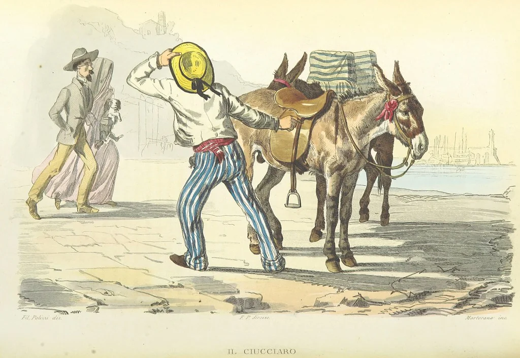An illustration from Usi e costumi di Napoli e contorni descritti e dipinti. Opera diretta da F. de Bourcard, 1853, leaf 180