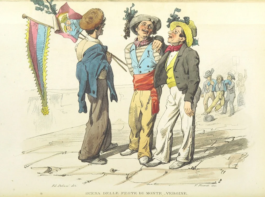 An illustration from Usi e costumi di Napoli e contorni descritti e dipinti. Opera diretta da F. de Bourcard, 1853, leaf 212