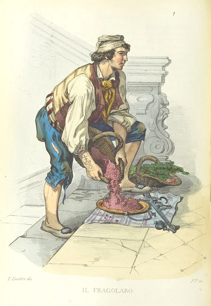 An illustration from Usi e costumi di Napoli e contorni descritti e dipinti. Opera diretta da F. de Bourcard, 1853, leaf 244