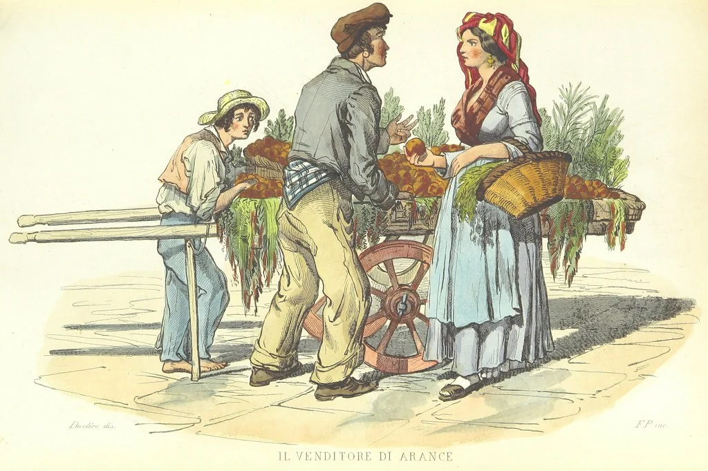 An illustration from Usi e costumi di Napoli e contorni descritti e dipinti. Opera diretta da F. de Bourcard, 1853, leaf 247