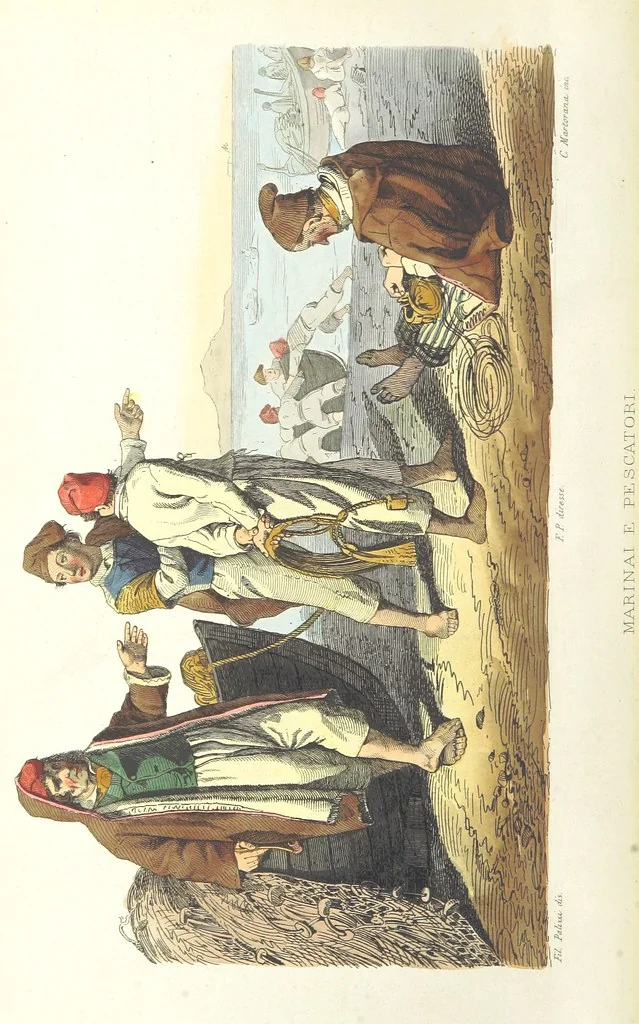 An illustration from Usi e costumi di Napoli e contorni descritti e dipinti. Opera diretta da F. de Bourcard, 1853, leaf 34