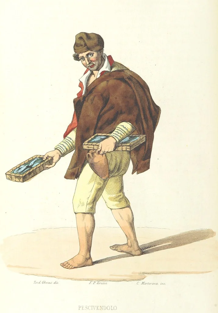 An illustration from Usi e costumi di Napoli e contorni descritti e dipinti. Opera diretta da F. de Bourcard, 1853, leaf 42