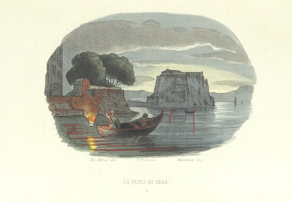 An illustration from Usi e costumi di Napoli e contorni descritti e dipinti. Opera diretta da F. de Bourcard, 1853, leaf 45
