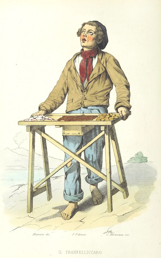 An illustration from Usi e costumi di Napoli e contorni descritti e dipinti. Opera diretta da F. de Bourcard, 1853, leaf 70