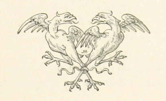 An illustration from Recherches sur Fontainebleau. Précédées d'un portrait de l'auteur et d'un manuscrit inédit de N. de Fer, 1699. [Articles reprinted from the “Abeille de Fontainebleau,” edited by Maurice Bourges, 1896, leaf 261