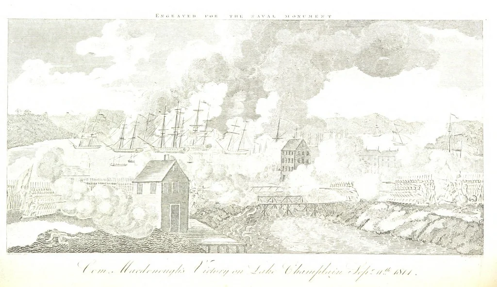 An illustration from The Naval Monument, containing official and other accounts of all the battles fought between the navies of the United States and Great Britain during the late war; and an account of the war with Algiers. With twenty-five engravings, to which is annexed a naval register of the United States ... brought down to ... 1836, 1836, leaf 194